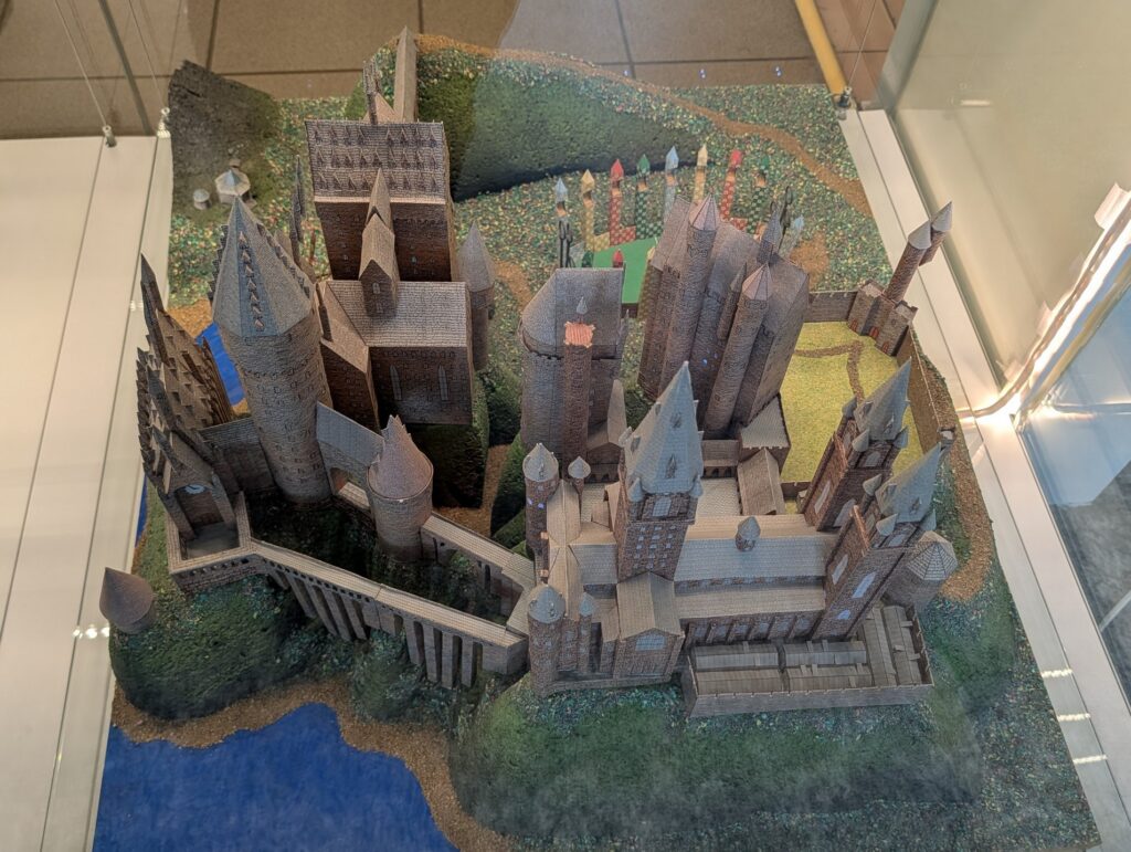 Miniaturní model historického města s hradem